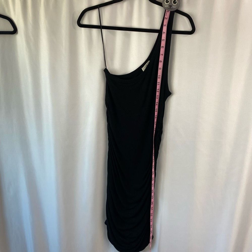 New L’Space Alana Black One Shoulder Mini Dress Woman’s Sz Large NWOT - Picture 11 of 14